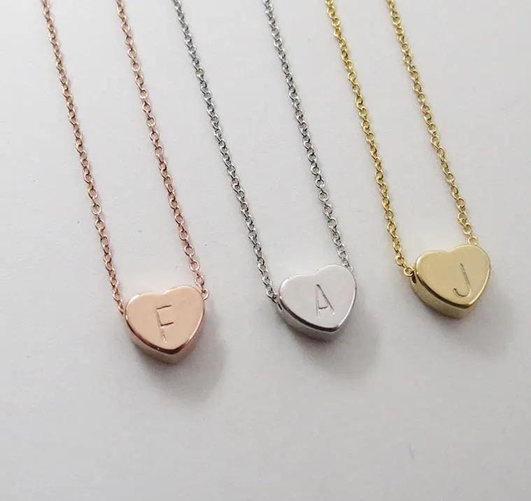 Initial Heart Necklace