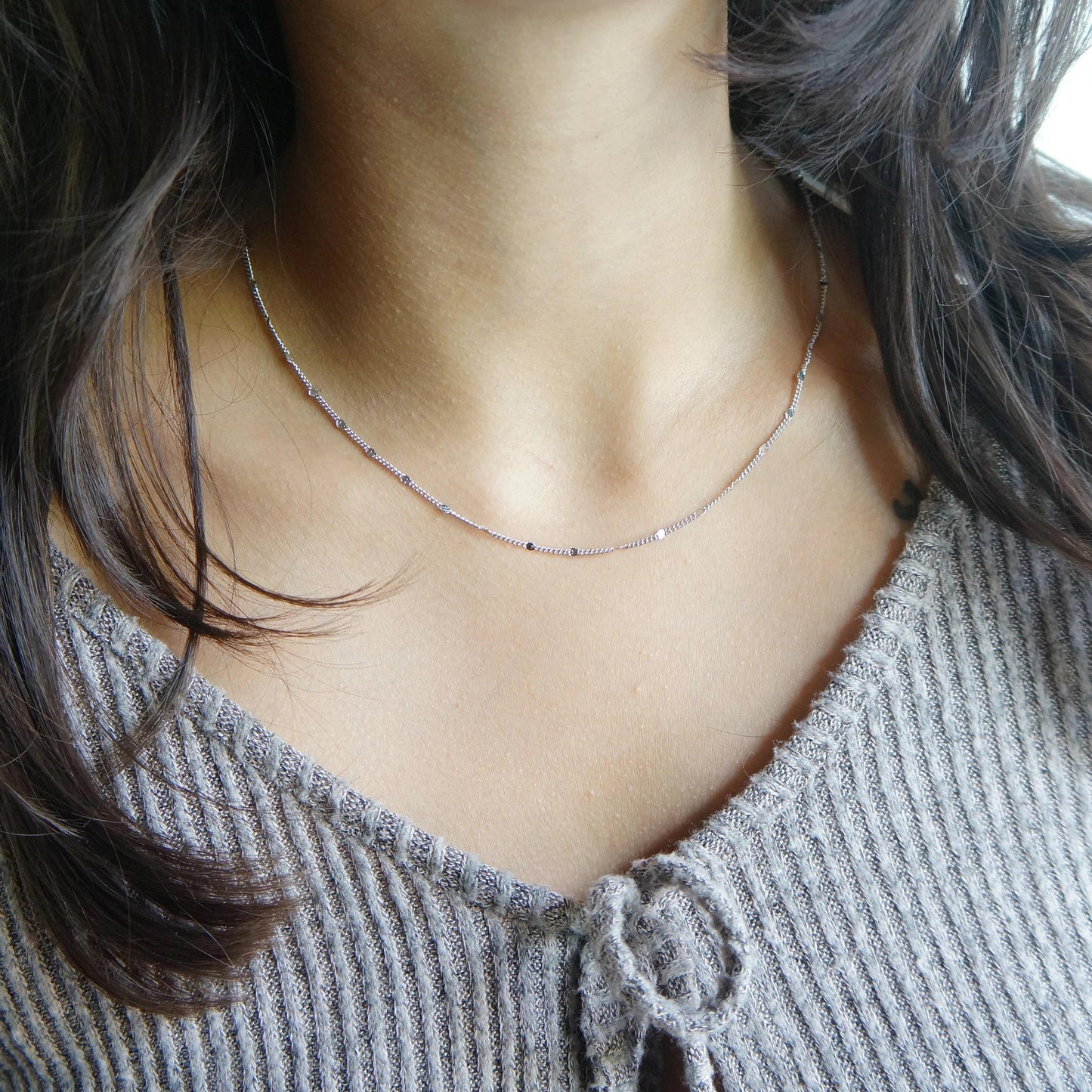 Gold Dainty Sparkle Chain