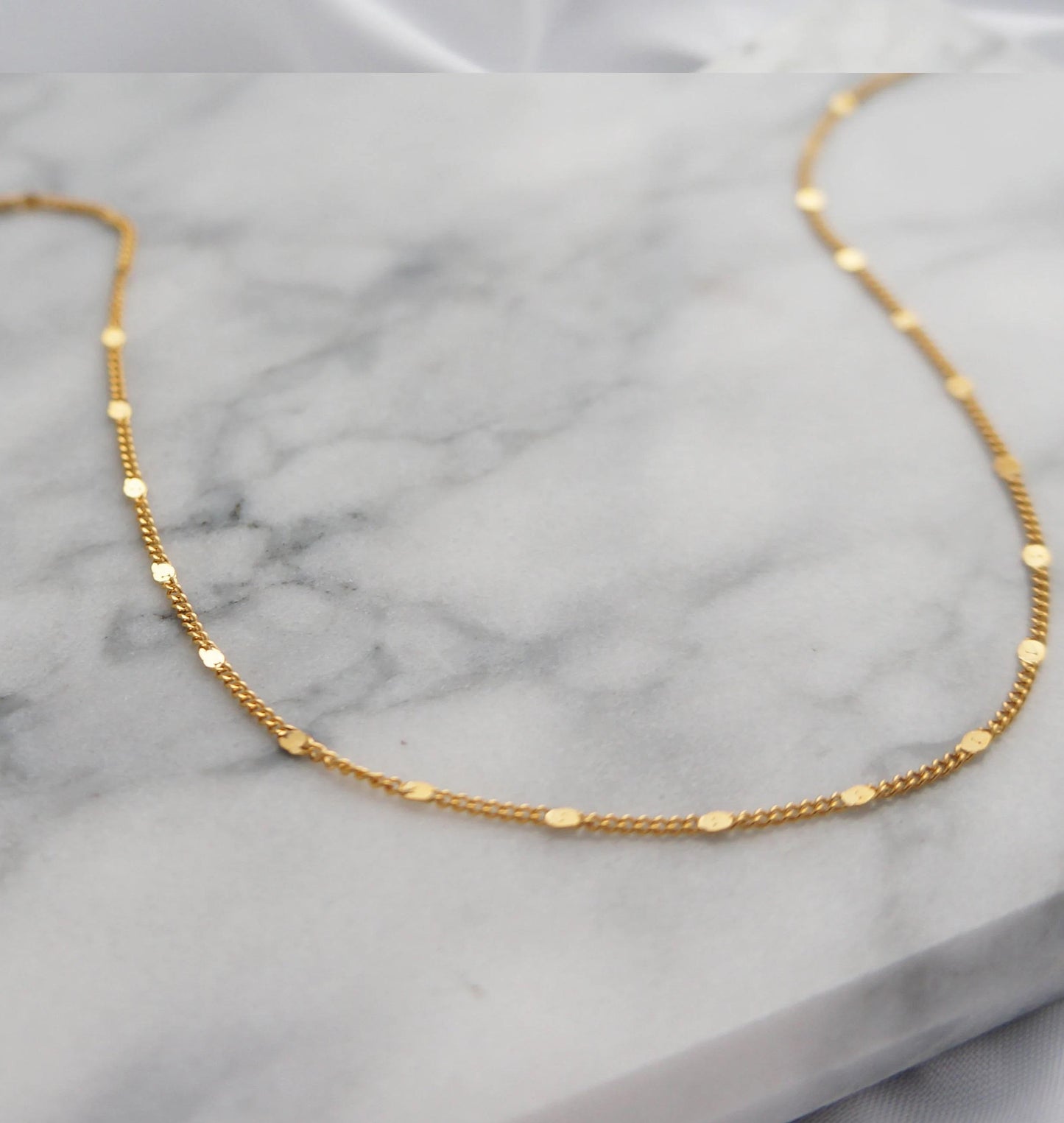 Gold Dainty Sparkle Chain