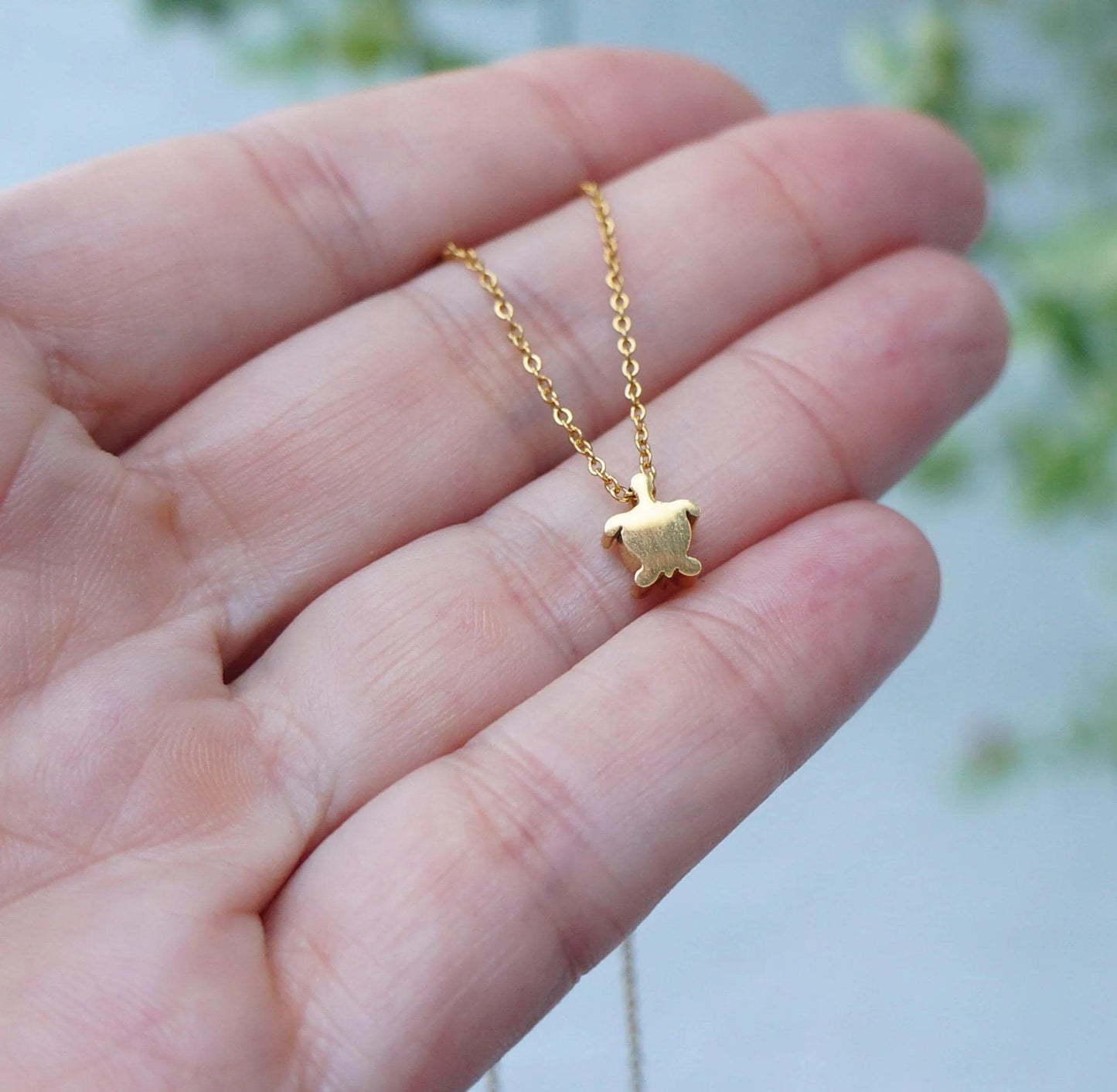 Tiny Turtle Necklace Dainty Necklace Cute Delicate Charm Necklace Gold/Silver/Rose Gold Minimalist Layered Necklace Friendship Necklace