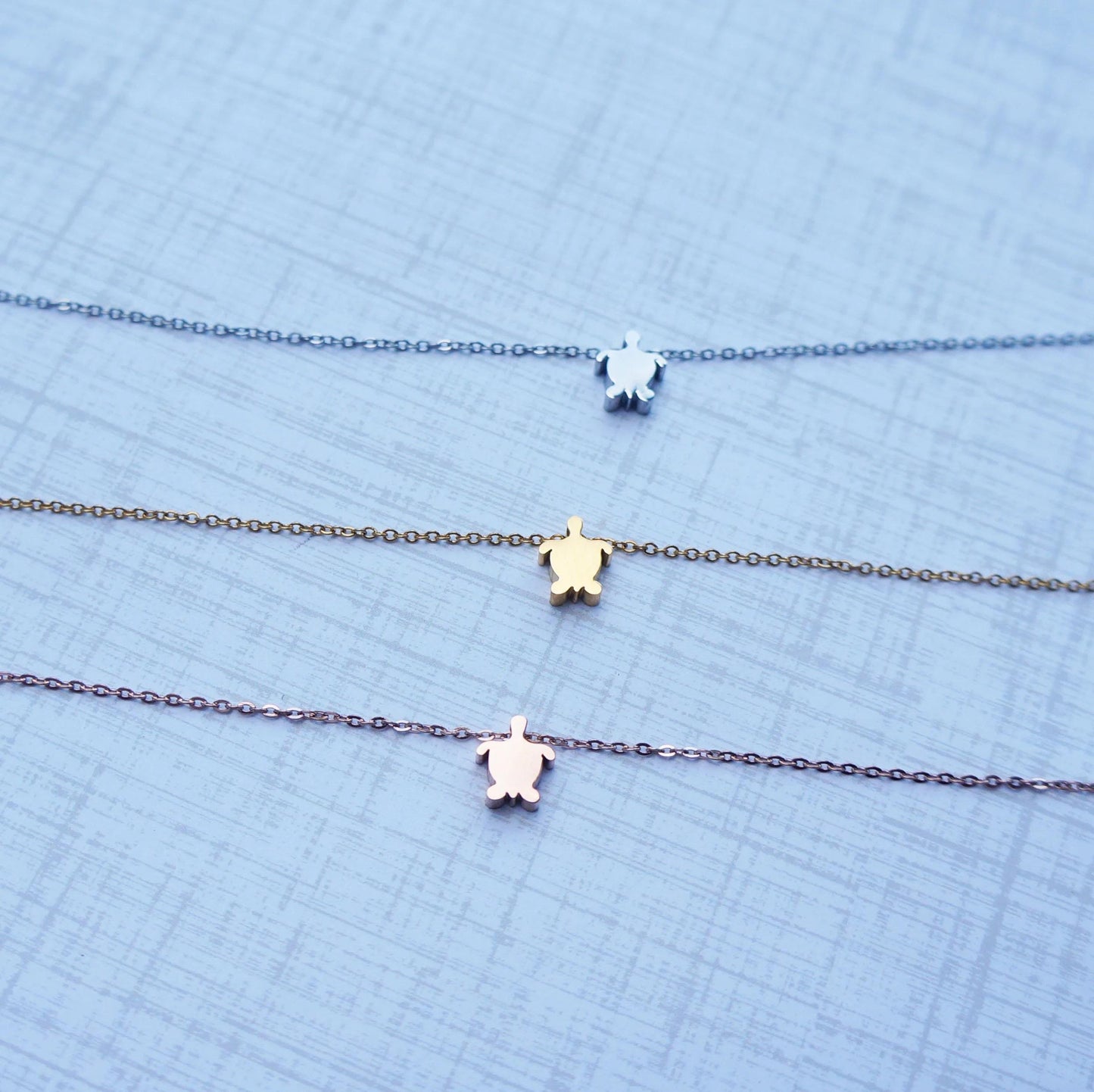 Tiny Turtle Necklace Dainty Necklace Cute Delicate Charm Necklace Gold/Silver/Rose Gold Minimalist Layered Necklace Friendship Necklace