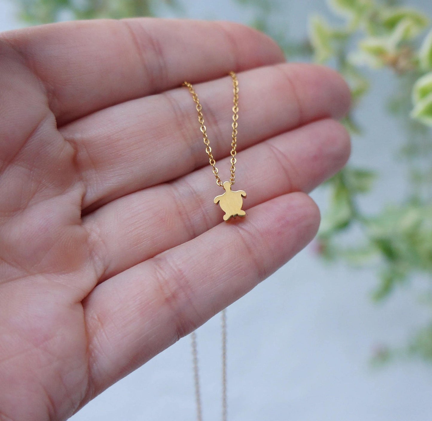 Tiny Turtle Necklace Dainty Necklace Cute Delicate Charm Necklace Gold/Silver/Rose Gold Minimalist Layered Necklace Friendship Necklace