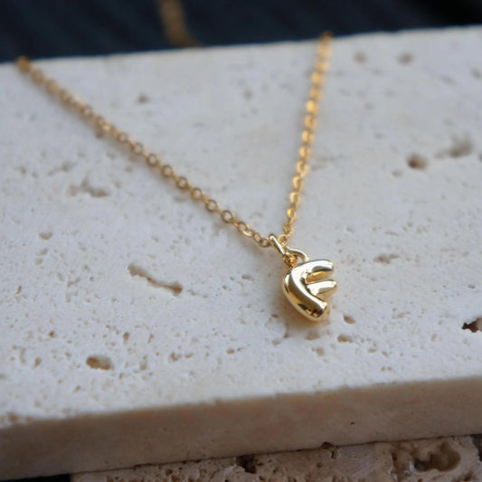 Initial Necklace, Gold, 18kt Gold Plated Initials, Tiny Letter Pendant, Layering Necklace, Cute Gift, Delicate Initial Necklace, Miniature