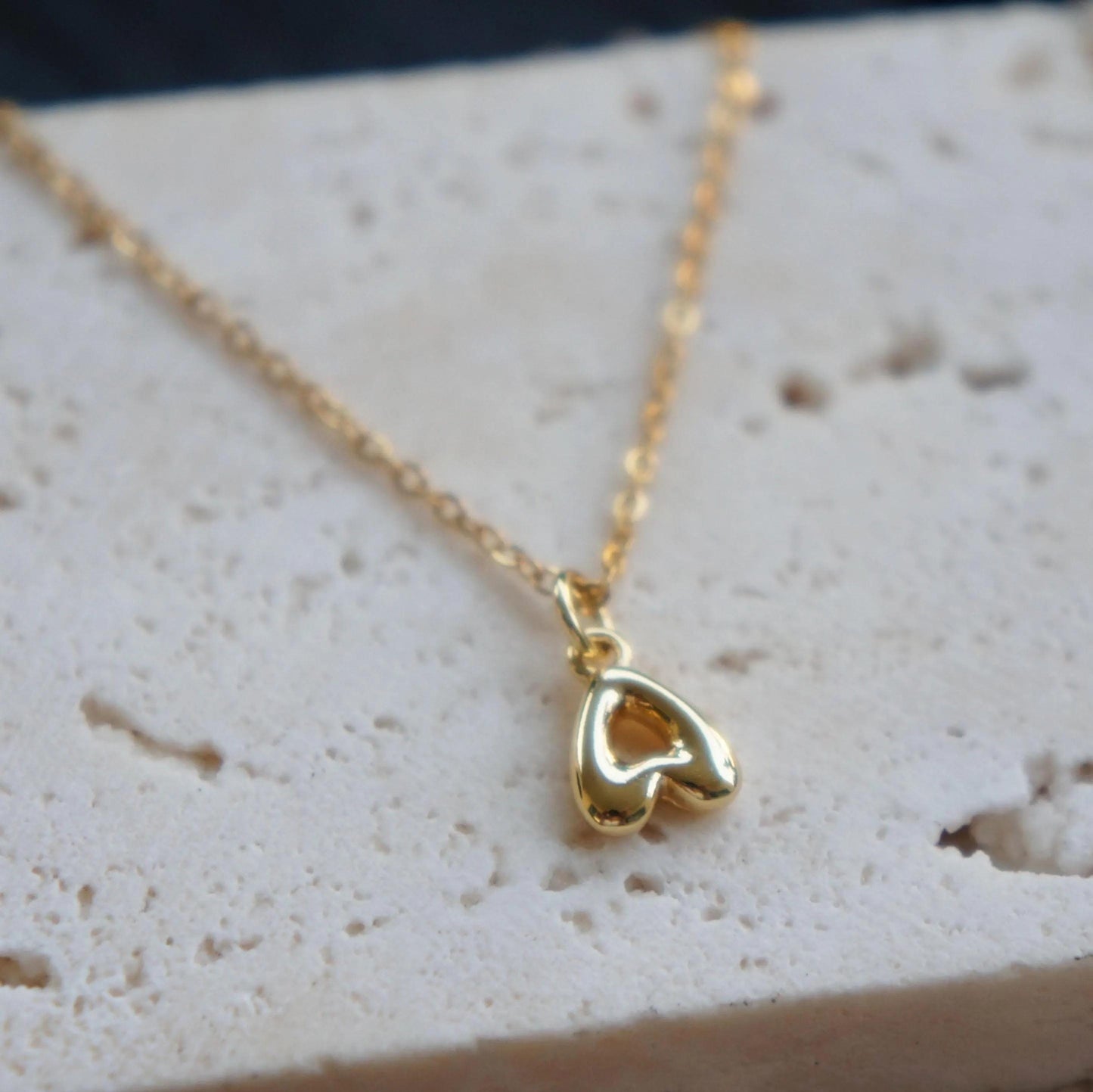 Initial Necklace, Gold, 18kt Gold Plated Initials, Tiny Letter Pendant, Layering Necklace, Cute Gift, Delicate Initial Necklace, Miniature