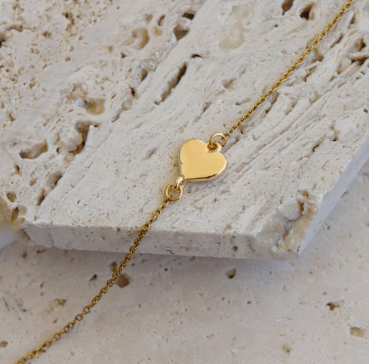 Dainty Gold Heart Necklace, Sparkly Choker, Delicate Charm Pendant, Gift For Her, Layering Necklace, Love, Minimalist, Dainty