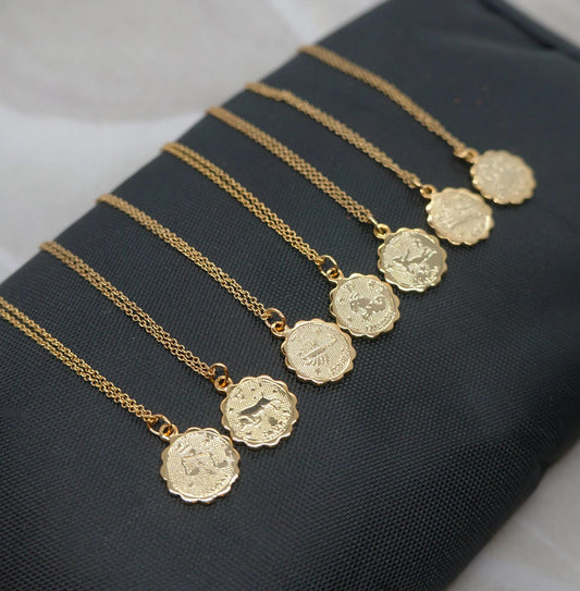 Coin Zodiac Necklace