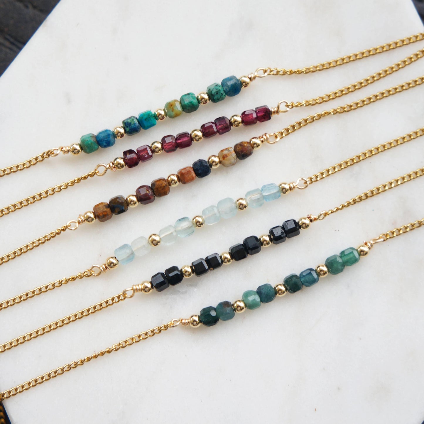 Colorful Natural Gemstone Bracelets