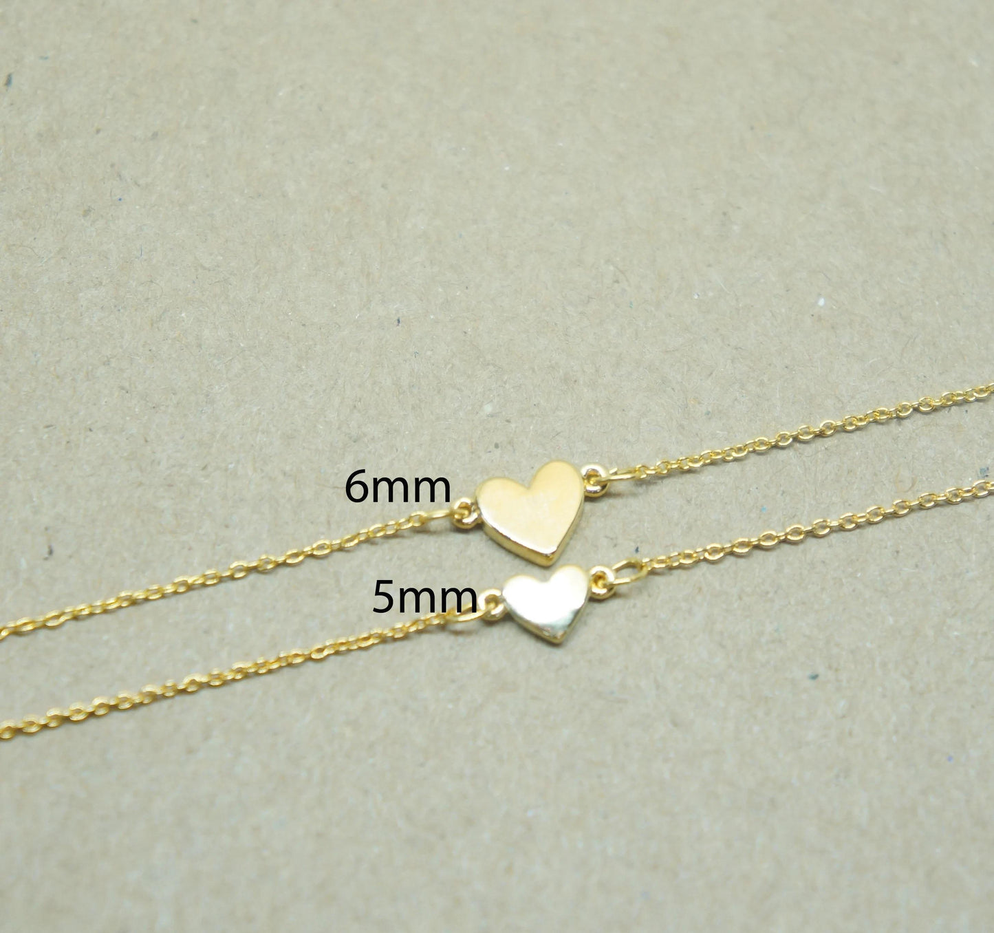 Tiny Gold Heart Necklace, Initial Pendant, Personalized Jewelry, Dainty Gift, Minimalist, Gift for Her, Layering Necklace, Gift for Women