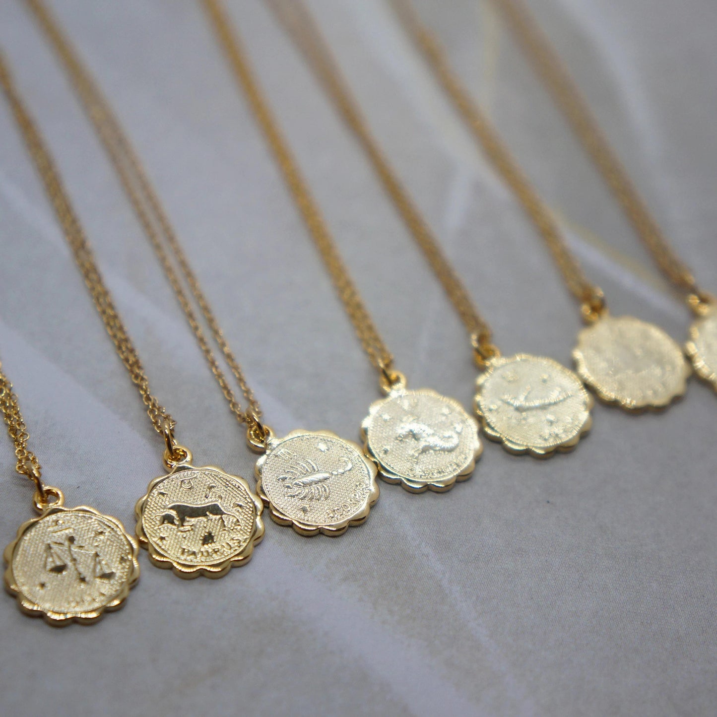 Zodiac Necklace Zodiac Charm Necklace Libra Necklace Leo Necklace Capricorn Necklace Delicate Layer Necklace Zodiac Jewelry for Women