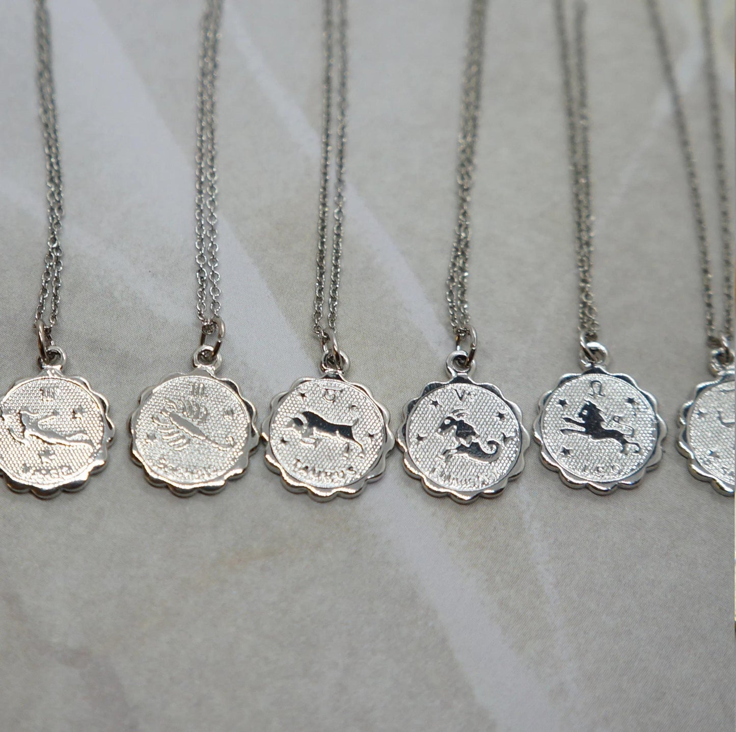 Zodiac Necklace Zodiac Charm Necklace Libra Necklace Leo Necklace Capricorn Necklace Delicate Layer Necklace Zodiac Jewelry for Women