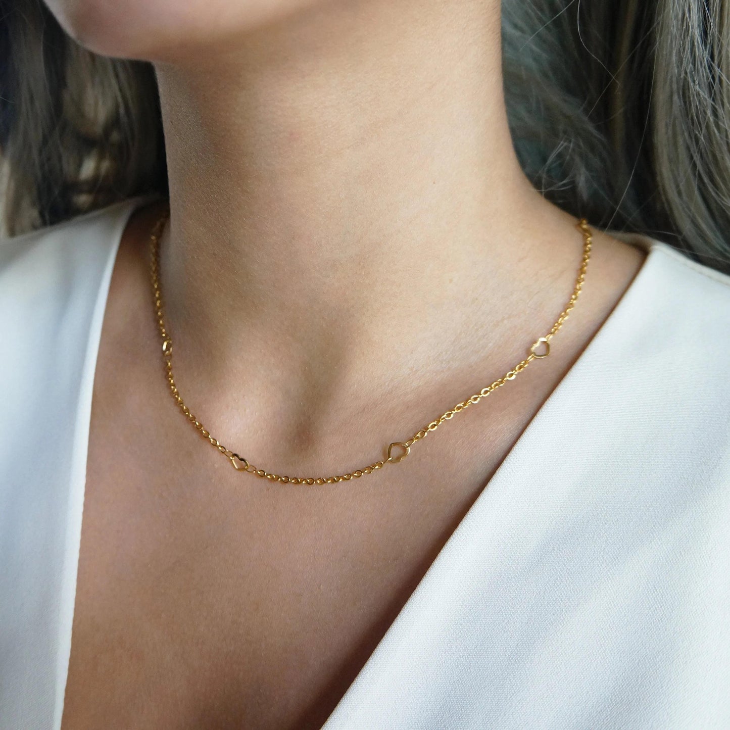 18Kt Gold Plated Chains Dainty Snake Chain Curb Chain Box Chain Paperclip Chain Choker Layering Chains Water Resistant Chains for Women