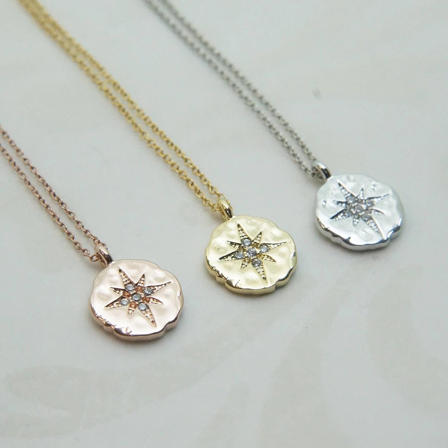 Star Necklace Compass Necklace Dainty Layering Necklace Gold/Rose Gold/Silver Friendship Necklace Follow Your Dreams Necklace Gift