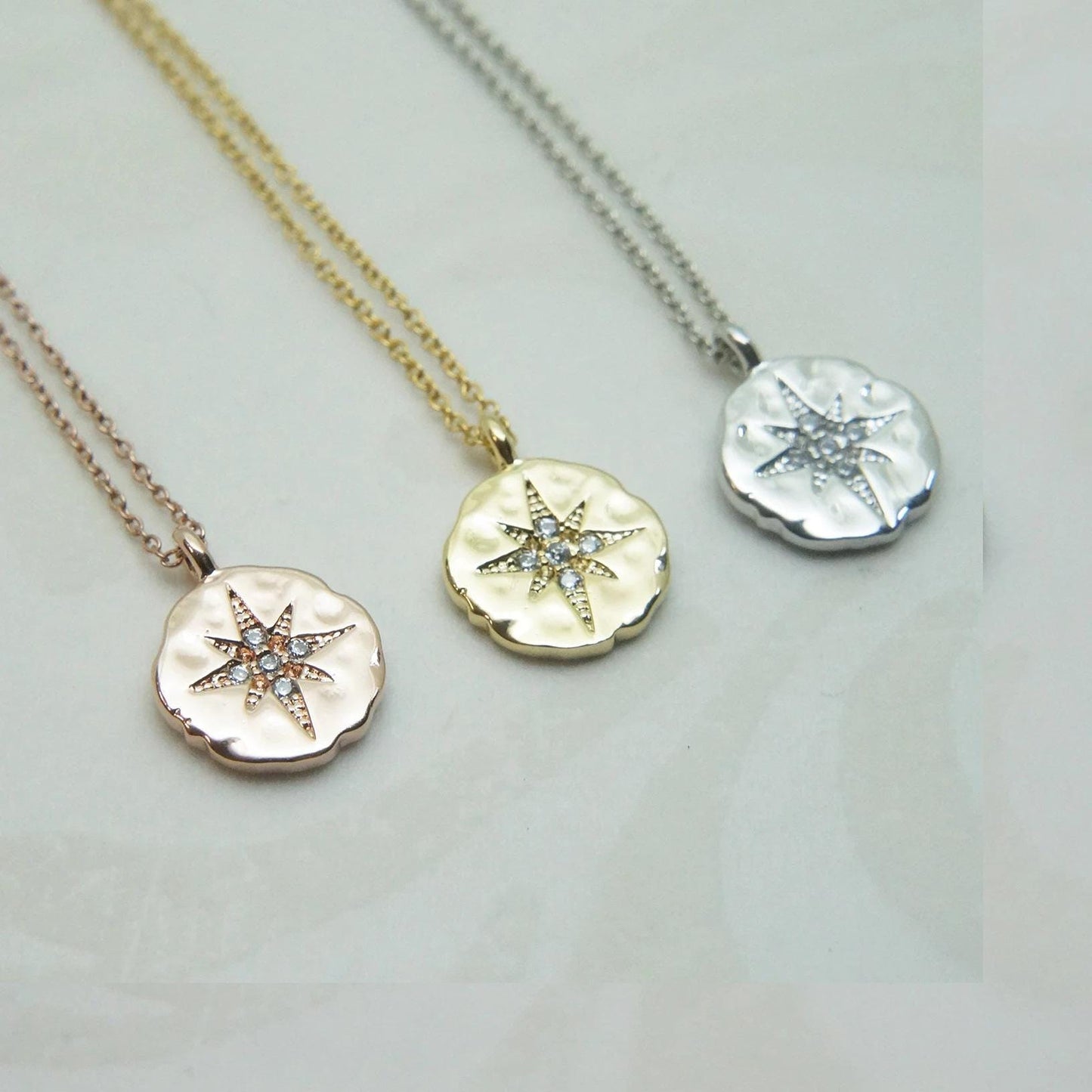 Star Necklace Compass Necklace Dainty Layering Necklace Gold/Rose Gold/Silver Friendship Necklace Follow Your Dreams Necklace Gift