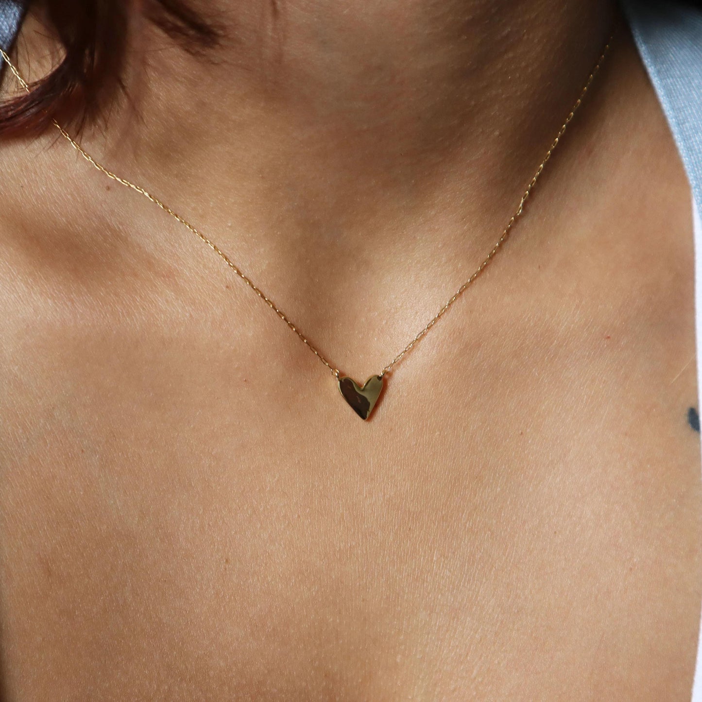 Dainty Gold Heart Necklace