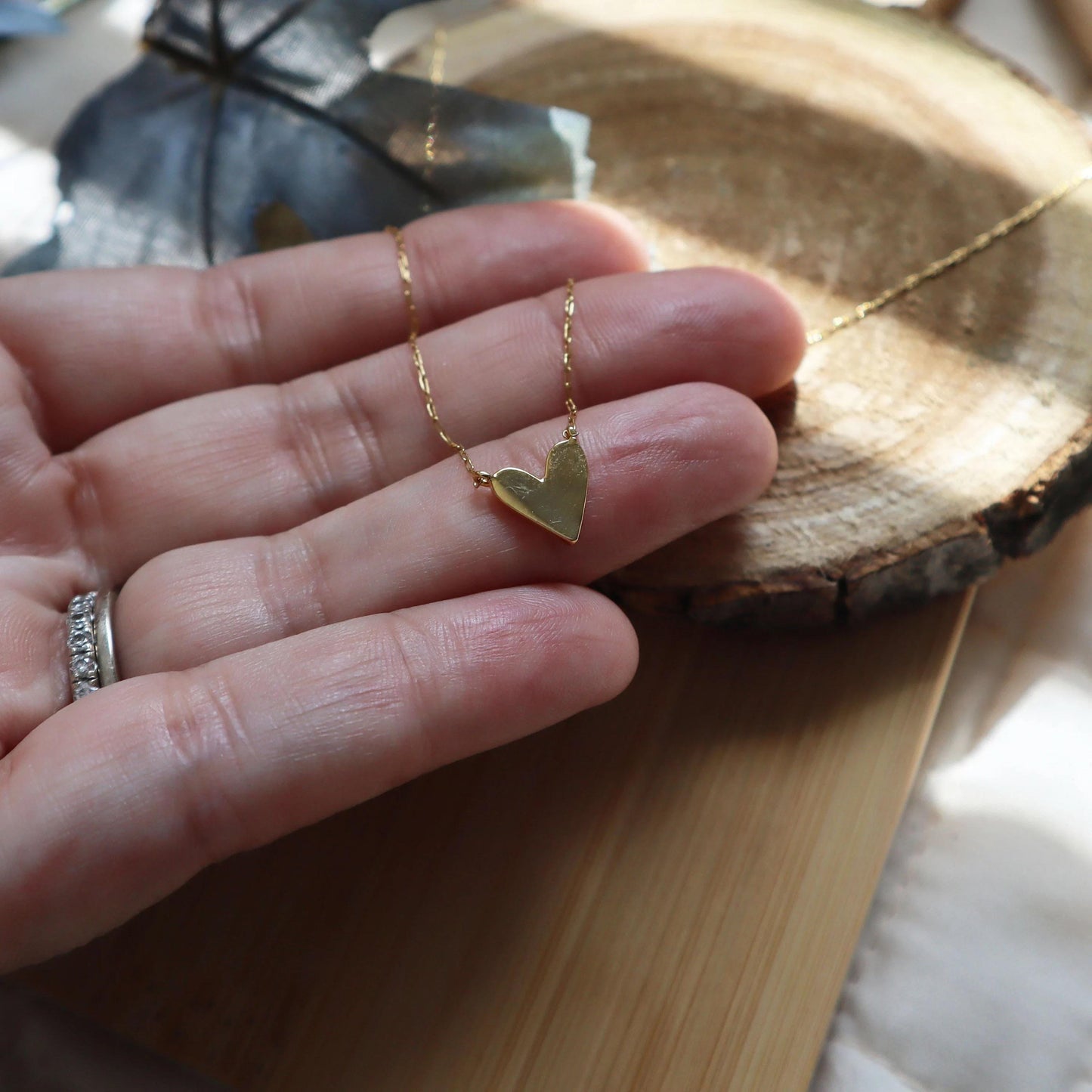 Dainty Gold Heart Necklace