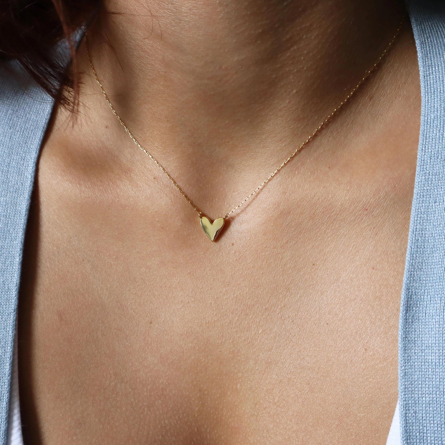 Dainty Gold Heart Necklace