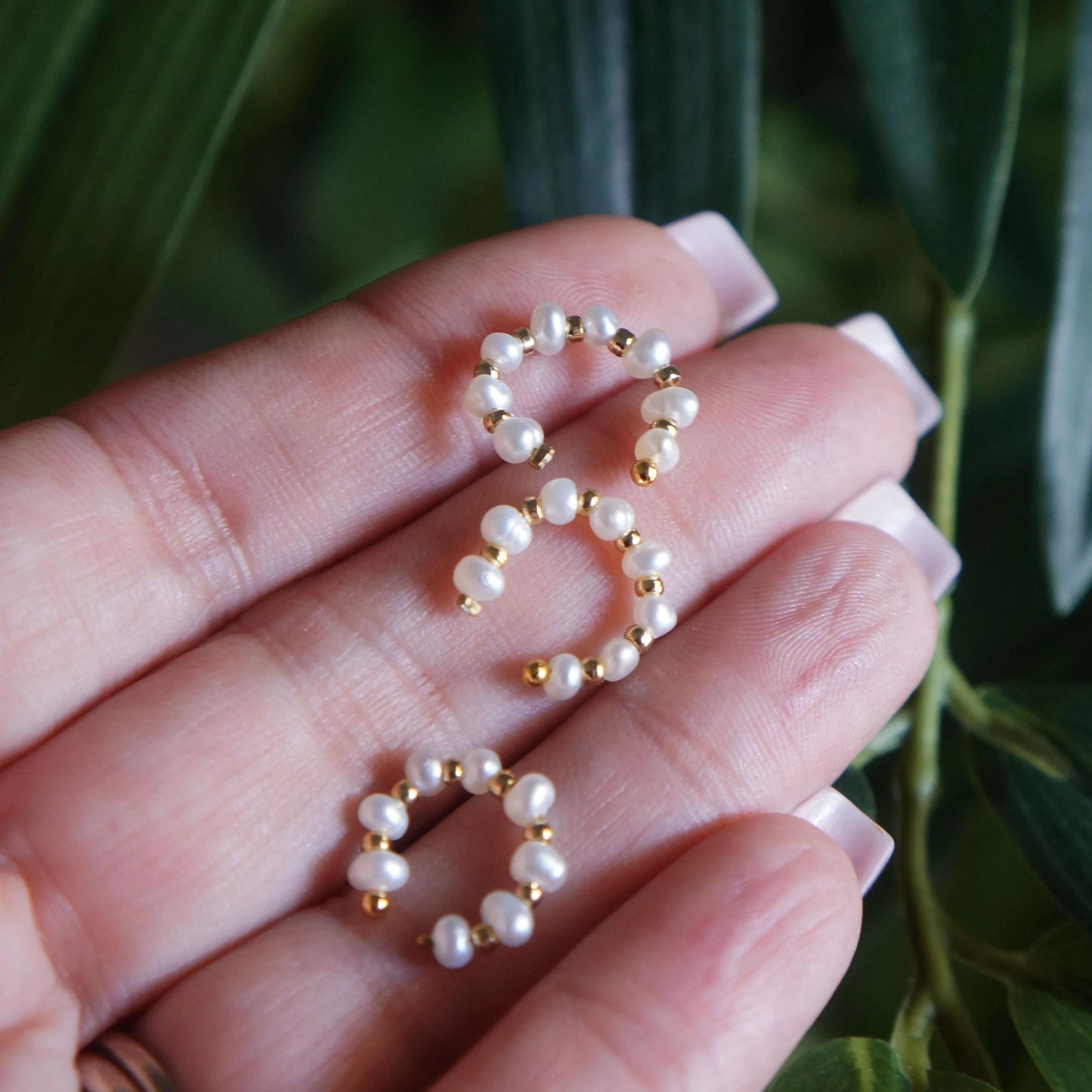 Tiny Pearl Cuff Fresh Water Pearls Cuff Earrings Wedding Bridesmaids Earrings Gift Delicate Adjustable Pearl Huggie Earring