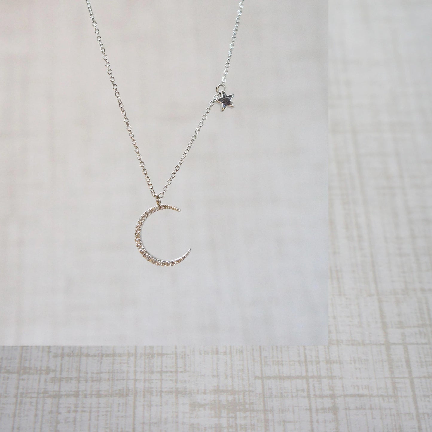 Crescent Moon Star Necklace Moon & Star Delicate Necklace Layering Necklace Jewelry Gift for Women Celestial Necklace